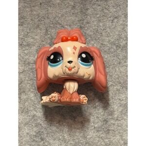 Hasbro Littlest Pet Shop Dog LPS 031G Blue Eyes Red Bow 2009